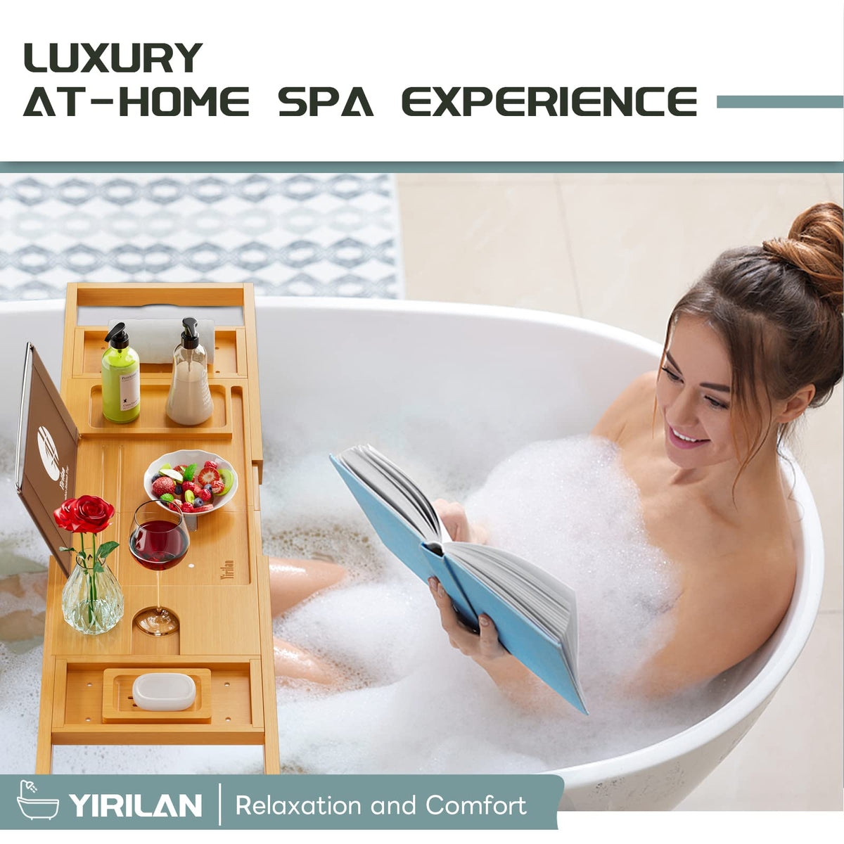 Expandable Bathtub Tray Caddy
