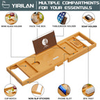 Expandable Bathtub Tray Caddy