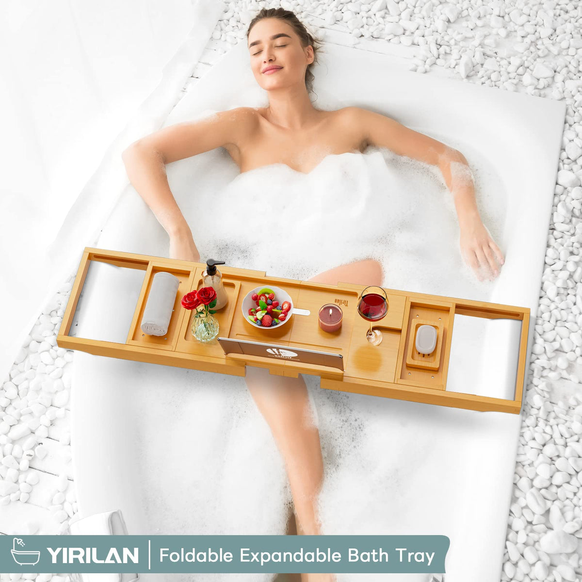 Expandable Bathtub Tray Caddy