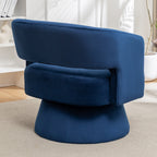 Velvet 360° Swivel Barrel Accent Chair