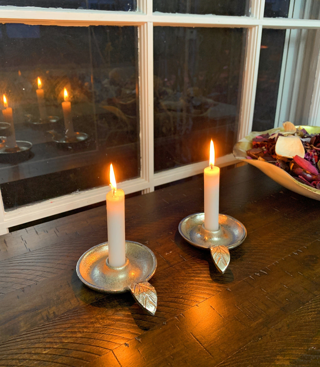 Silver Taper Candle Holder
