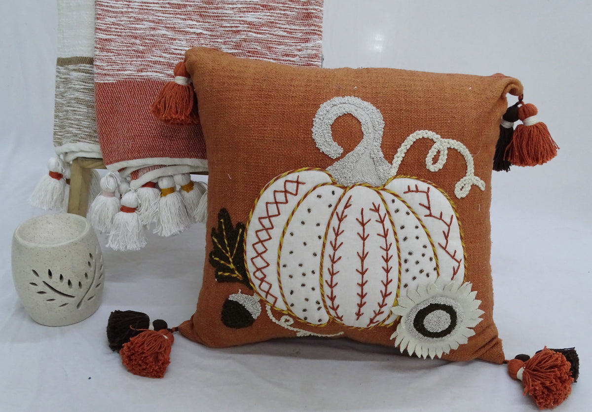 Fall Pumpkin Halloween Pillow