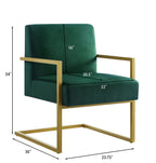 Modern Velvet Accent Chair