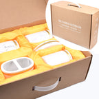 5-Piece Marble-Look Resin Bathroom Accessory Set
