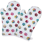 Rainbow Paw Print Kitchen Linens Set