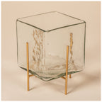 Gold Square Tea Light Holder
