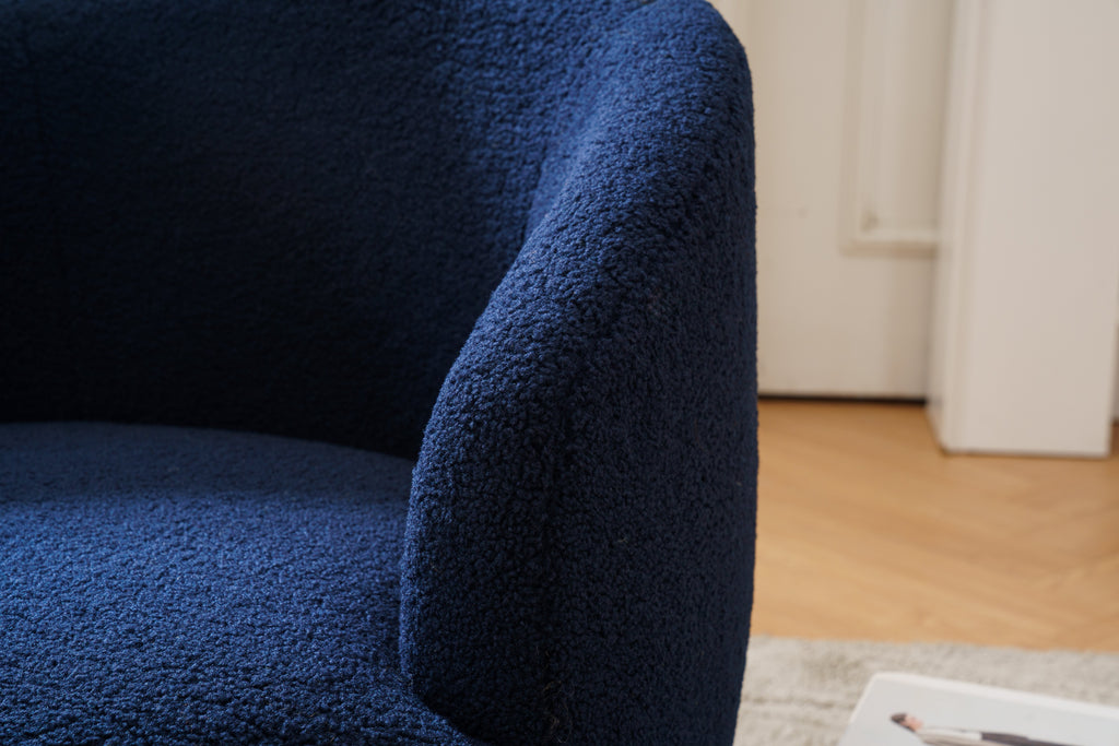 Luxe Velvet Tufted Accent Chair with Gold Metal Legs