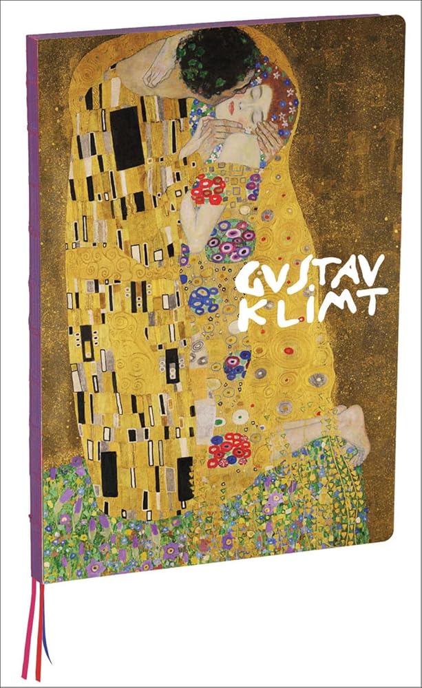 Gustav Klimt The Kiss A4 Hardcover Notebook