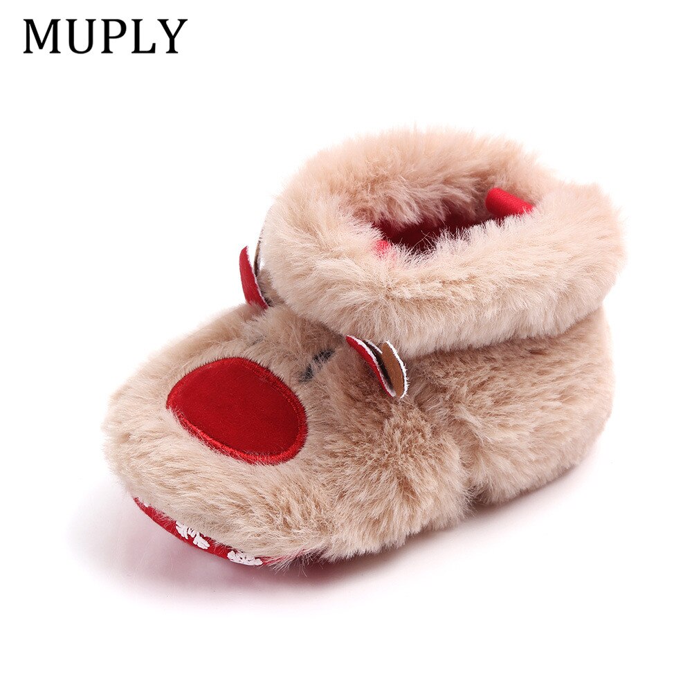 Warm Winter Baby Shoes – Elk First Walkers, 0–18 Months