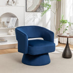 Velvet 360° Swivel Barrel Accent Chair