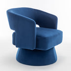Velvet 360° Swivel Barrel Accent Chair