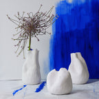 Sculptural White Porcelain Art Vase – Alexis