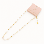 Ashley Freshwater Pearl Necklace - Waterproof Steel