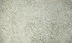 DaDa Bedding Vanilla Ivory White Shaggy Soft Chenille Noodle Carpet Rug Bath Mat