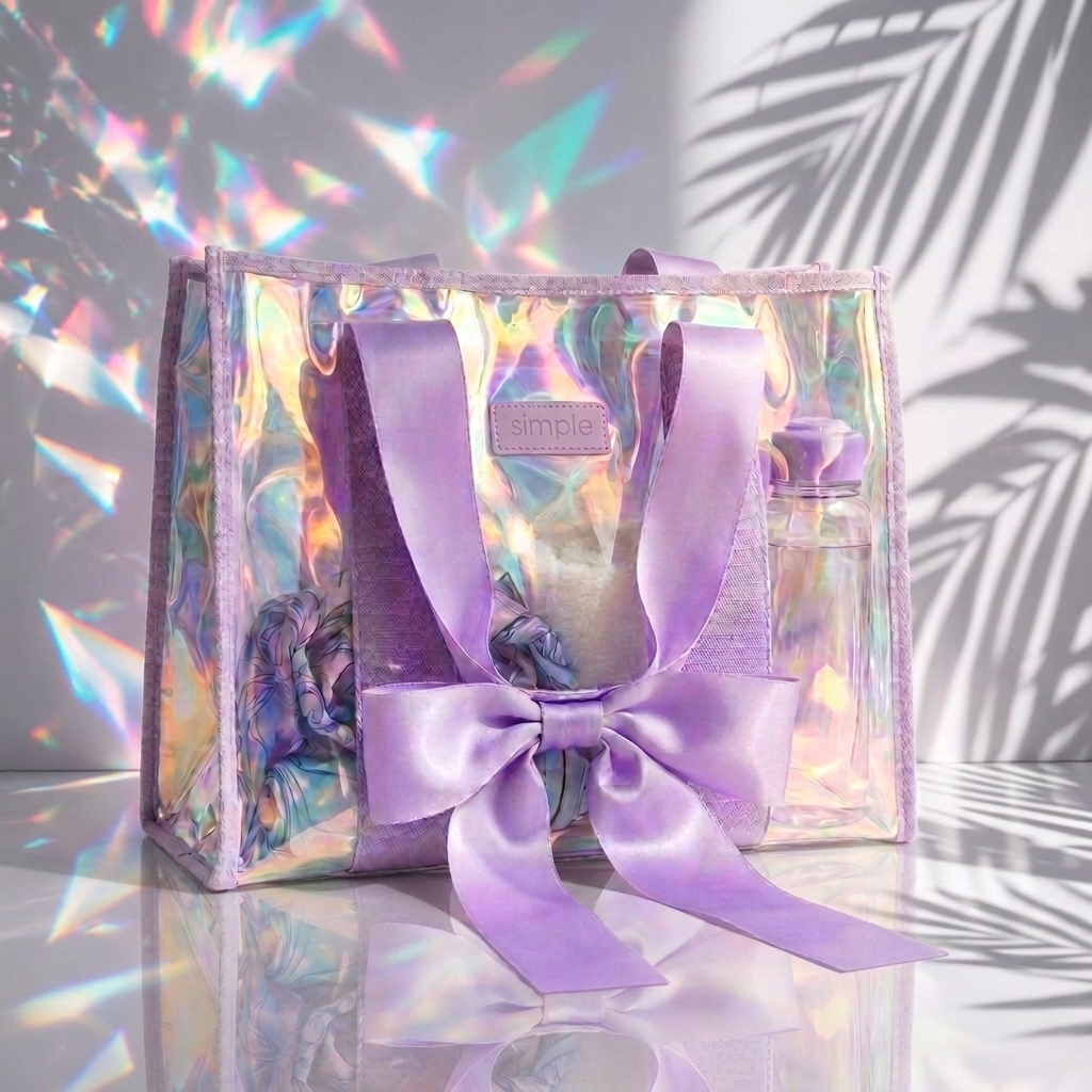 BowMe Prism Bubble Beach Tote with Phone Pouch