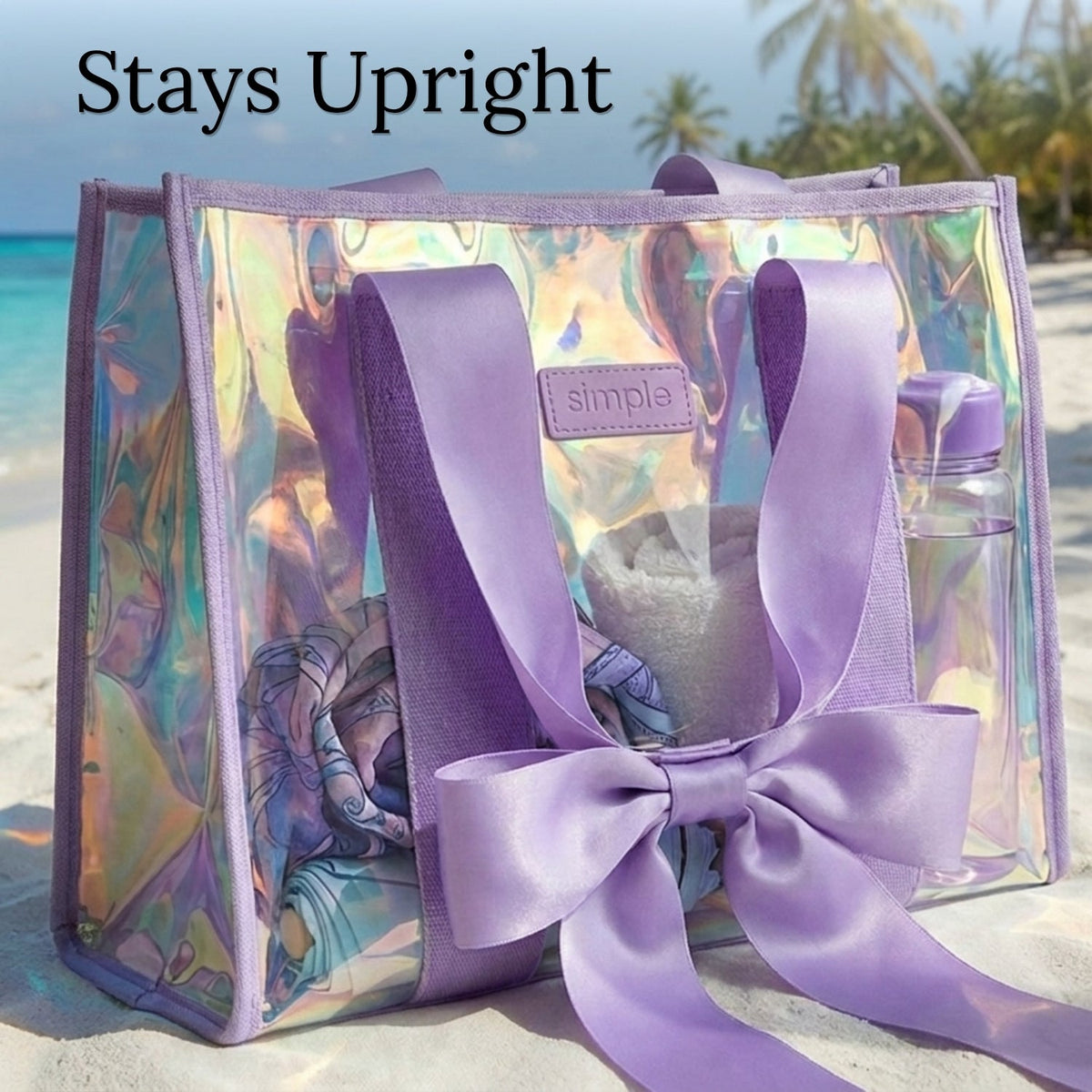 BowMe Prism Bubble Beach Tote with Phone Pouch