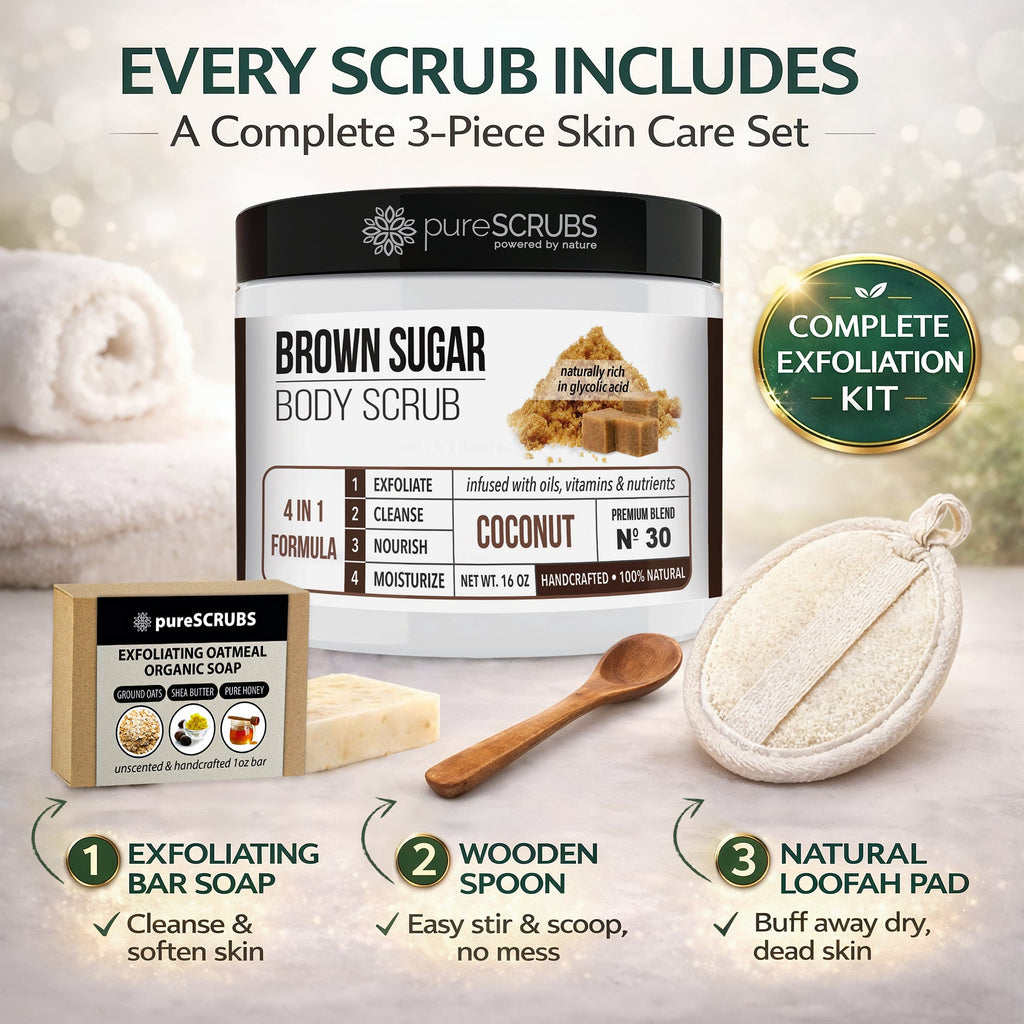 Coconut Body Scrub / Dead Sea Salt / Premium Blend #23