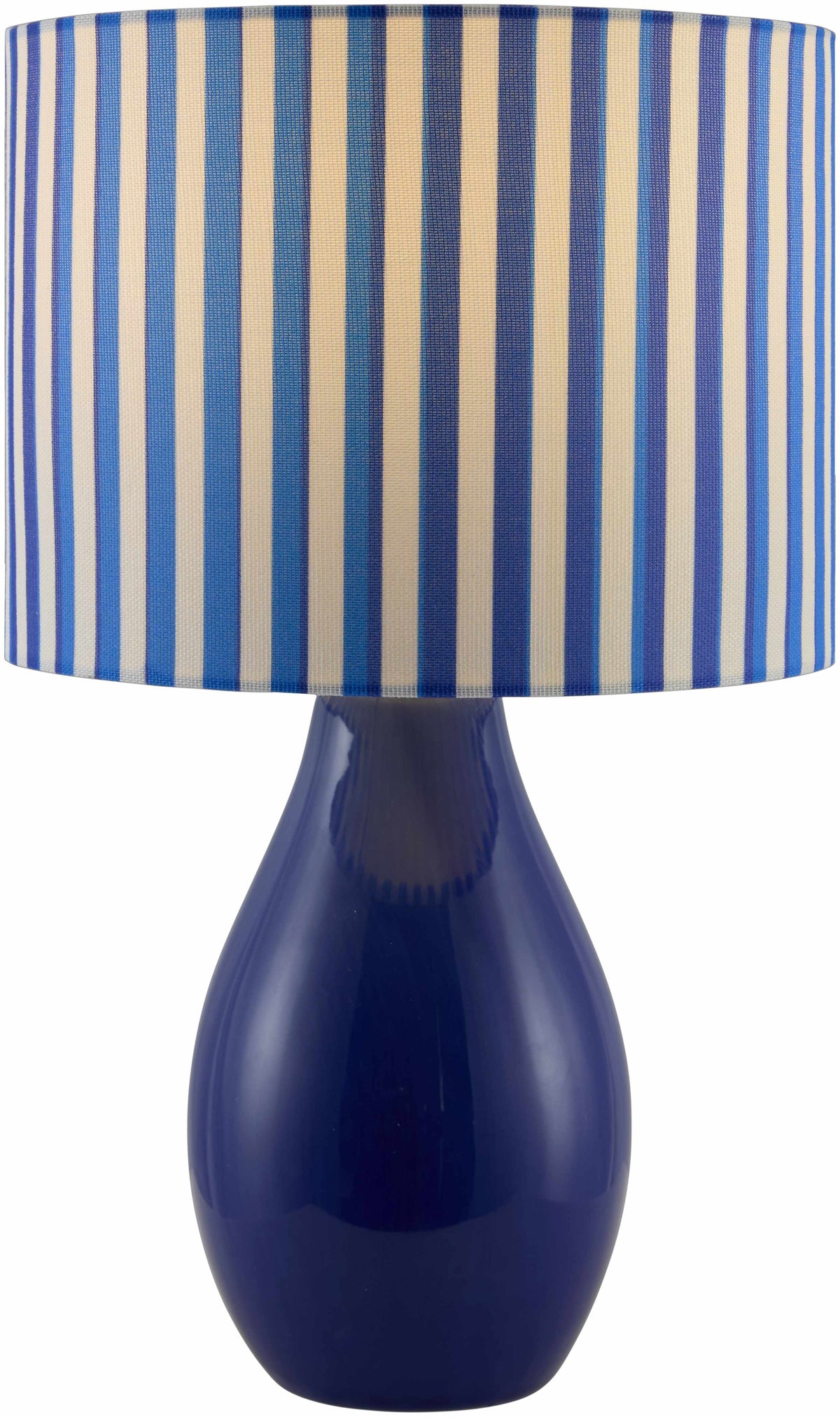 Beitbridge Navy Ceramic Table Lamp with Linen Shade