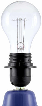 Beitbridge Navy Ceramic Table Lamp with Linen Shade