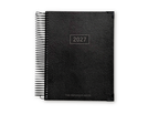 2027 Black Leather Look Daily Planner