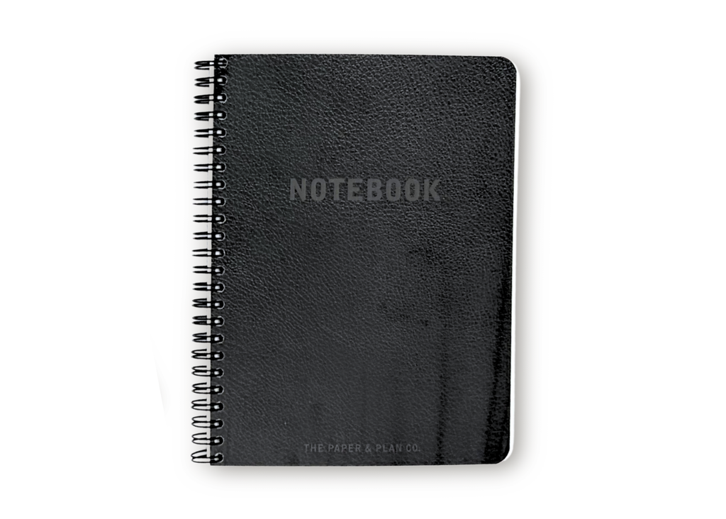 2027 Black Leather Look Daily Planner Basic Bundle