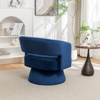 Velvet 360° Swivel Barrel Accent Chair