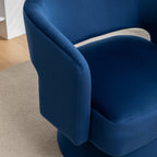 Velvet 360° Swivel Barrel Accent Chair