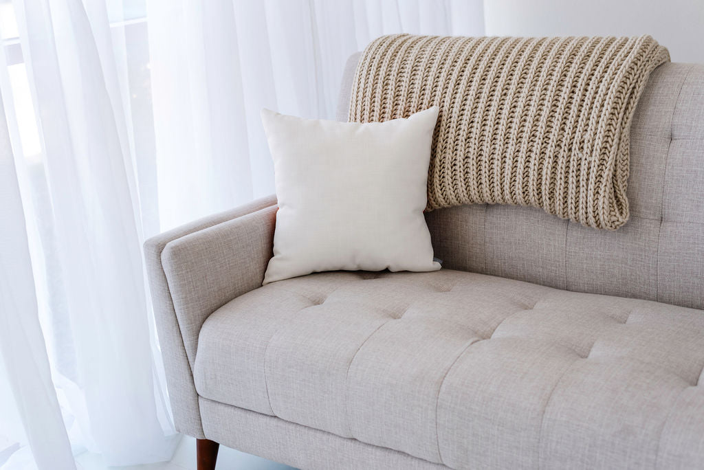Brown Agave Bloom Linen Pillow