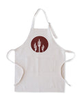 Saguaro Dark Clay Linen-Blend Kitchen Apron