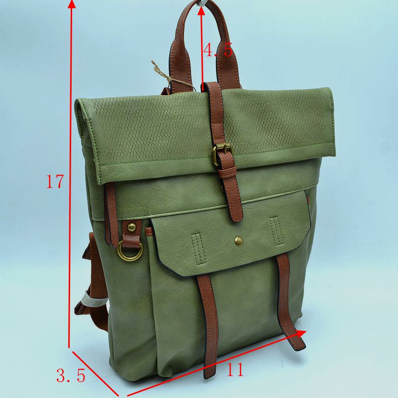 Vintage Leather Laptop Backpack