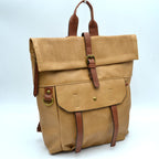 Vintage Leather Laptop Backpack