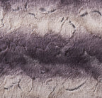 Luxury Charcoal Black Striped Faux Fur Blanket