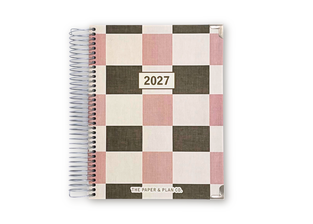 2027 Checkered Daily Planner