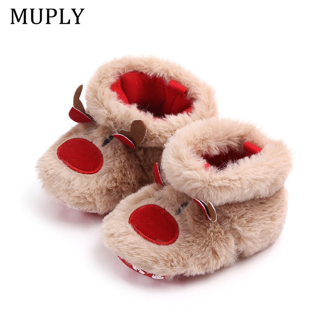 Warm Winter Baby Shoes – Elk First Walkers, 0–18 Months