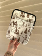 Golden Cowboy Print iPad Sleeve – Western Ranch Design Laptop or book sleeve!