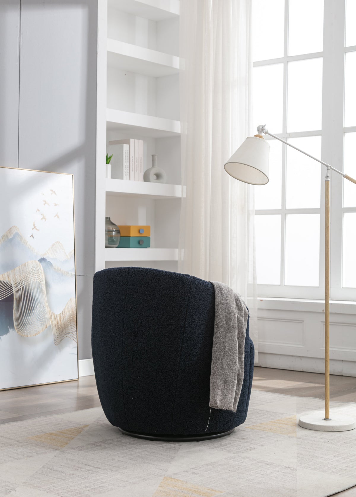 Luxe Velvet Tufted Accent Chair with Gold Metal Legs