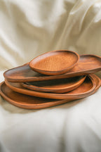 Acacia Serving Plate Set | Wooden Dinner Plates for Entertaining