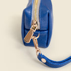Mini Zipper Bag with Wristlet - Cobalt Blue