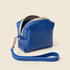 Mini Zipper Bag with Wristlet - Cobalt Blue