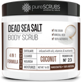Coconut Body Scrub / Dead Sea Salt / Premium Blend #23