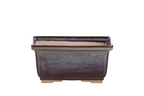 Willow Bonsai Ceramics Rectangle Deep Bonsai Pot 6 Inch – Higher‑Profile Rectangular Ceramic Bonsai & Succulent Planter with Accentuated Rim, High‑Fired Frost‑Proof Stoneware, Handmade in USA (Starry Night)