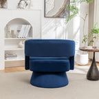Velvet 360° Swivel Barrel Accent Chair