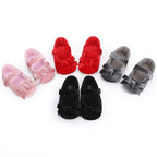 Baby Girls’ Princess Dress Shoes – Soft Flannel Style