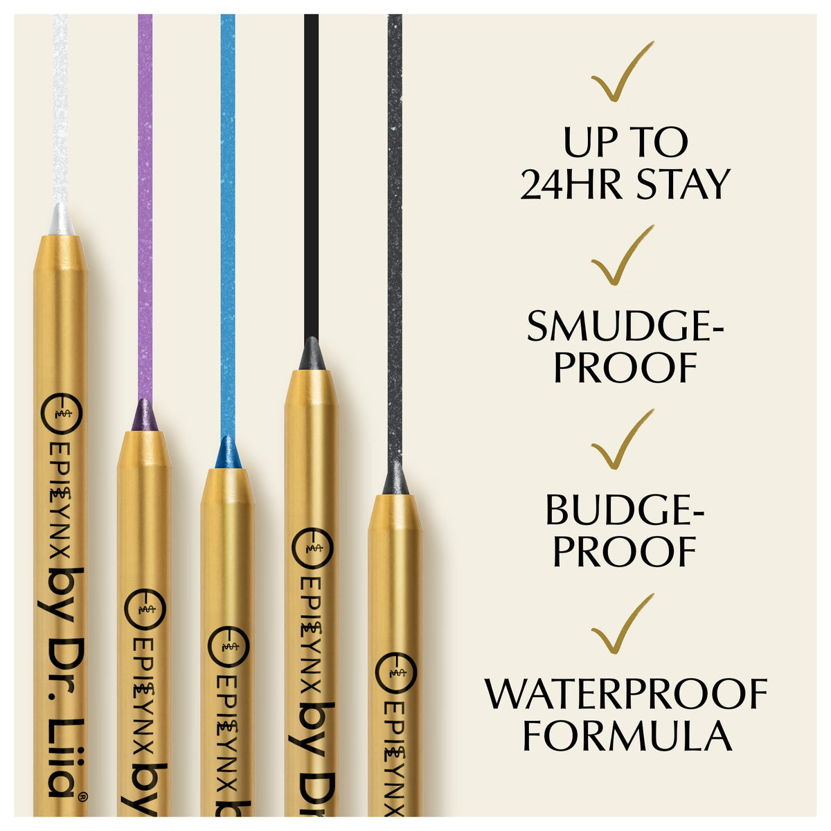 Water-Resistant Kajal Gel Eyeliner Pencil