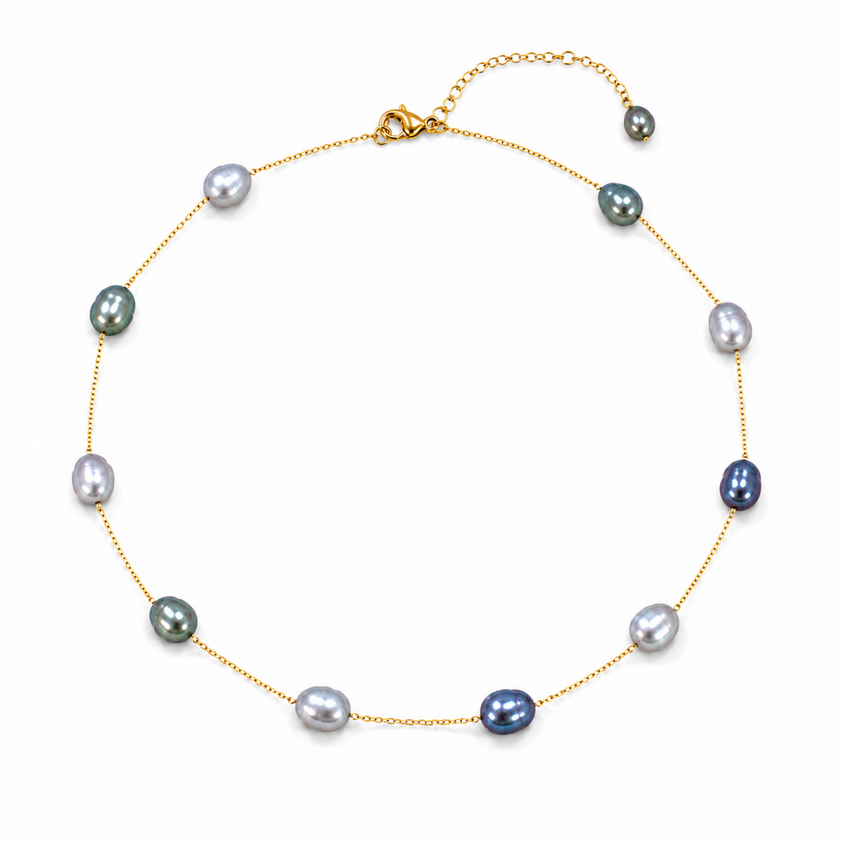 Freshwater Pearl Station Necklace