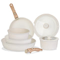 NewHome 9-Piece Nonstick Cookware Set with Detachable Handles
