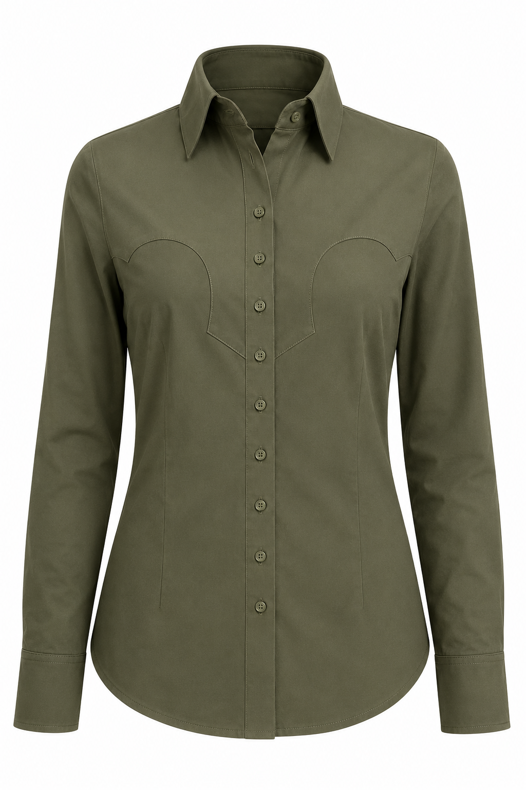 Loden Green Cool Ride™ Women’s Western Riding Shirt