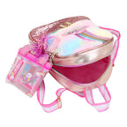 HOT FOCUS - Faux Fur Rainbow Cloud Stylish Beauty Mini Backpack