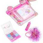 HOT FOCUS - Faux Fur Rainbow Cloud Stylish Beauty Mini Backpack