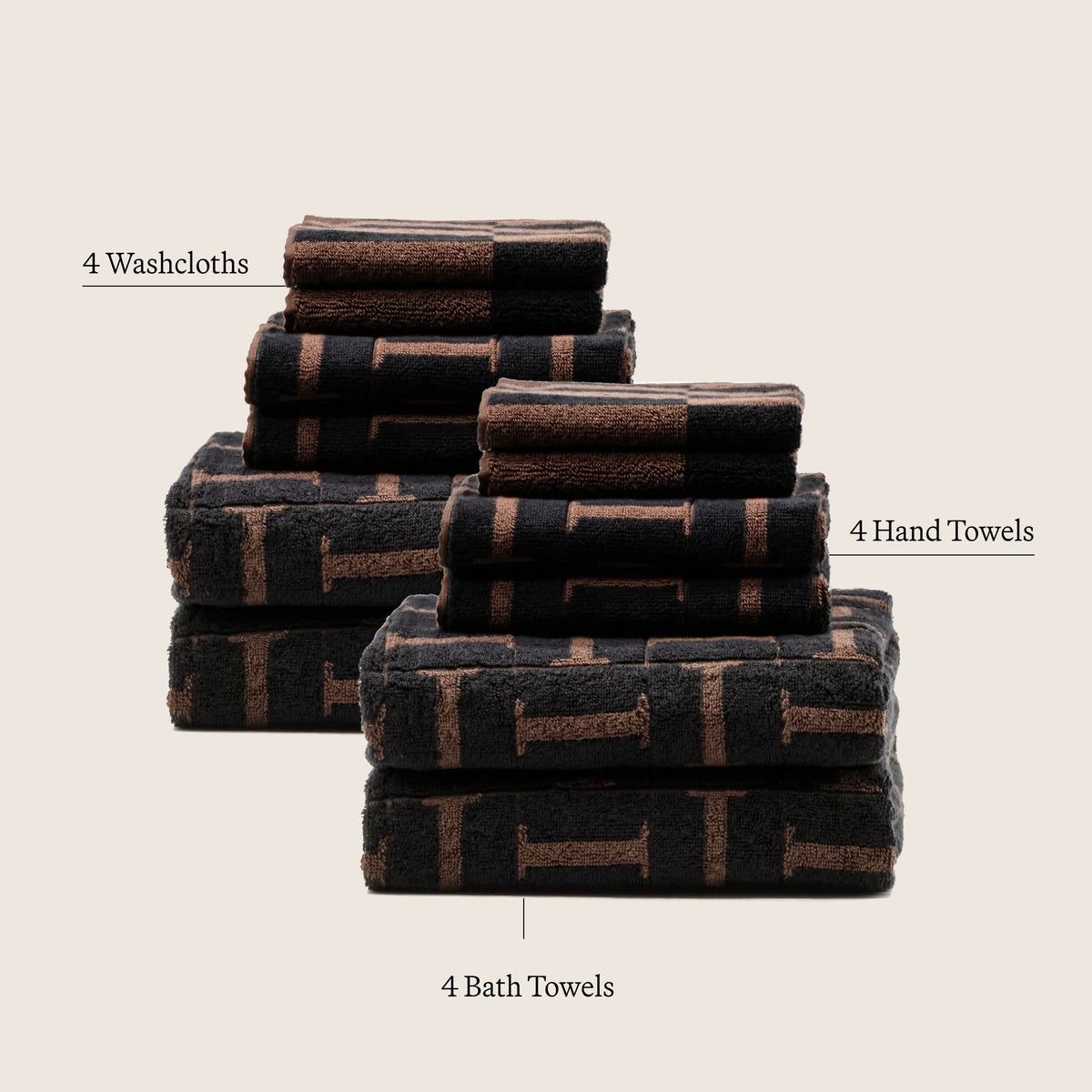 Tessera 600 GSM Australian Cotton Towel Set